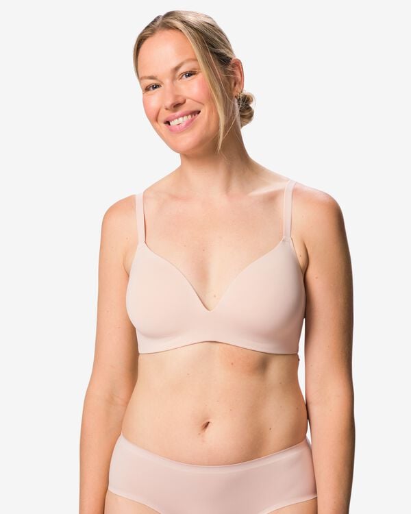 voorgevormde bh zonder beugel micro lichtroze - 21813530LIGHTPINK - HEMA