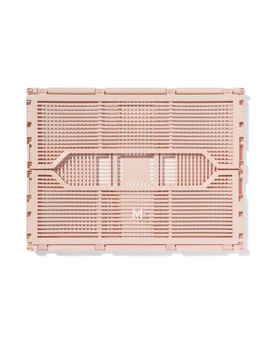 caisse pliante lettres recycl&eacute;e M rose p&acirc;le rose p&acirc;le M  30 x 40 x 17 - 39811076 - HEMA