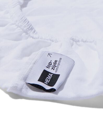 drap-housse 80x200cm coton blanc  - 5190002 - HEMA