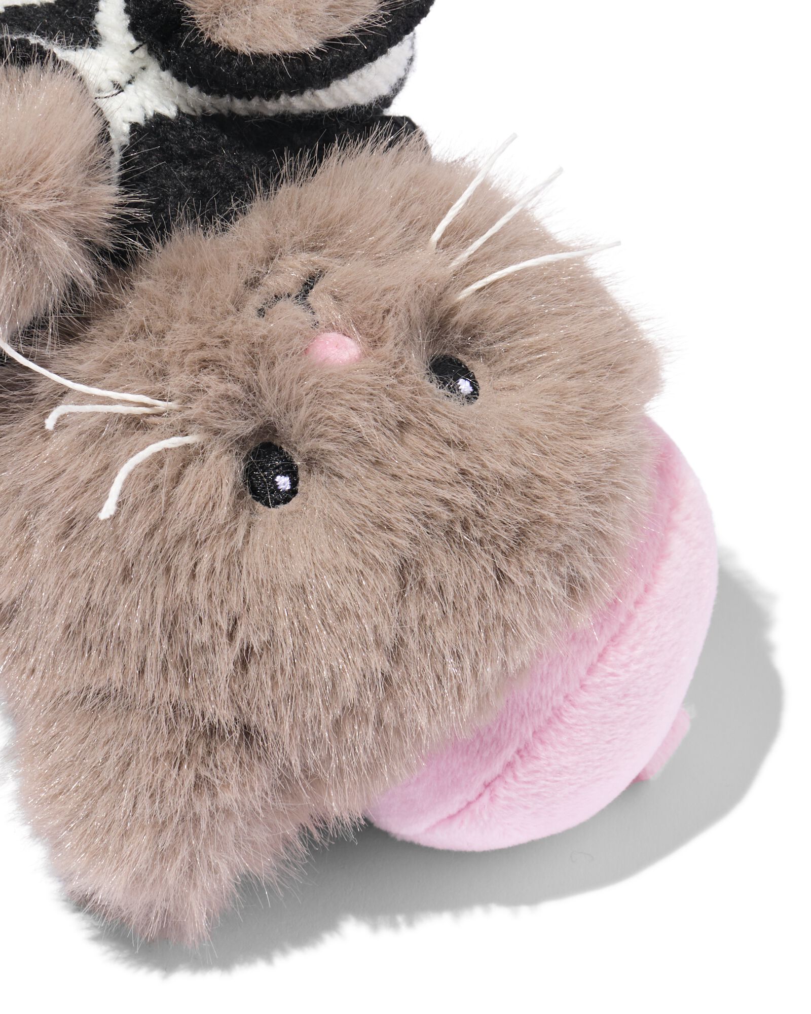 knuffel 20x11x13cm kat met baret - 61104319 - HEMA