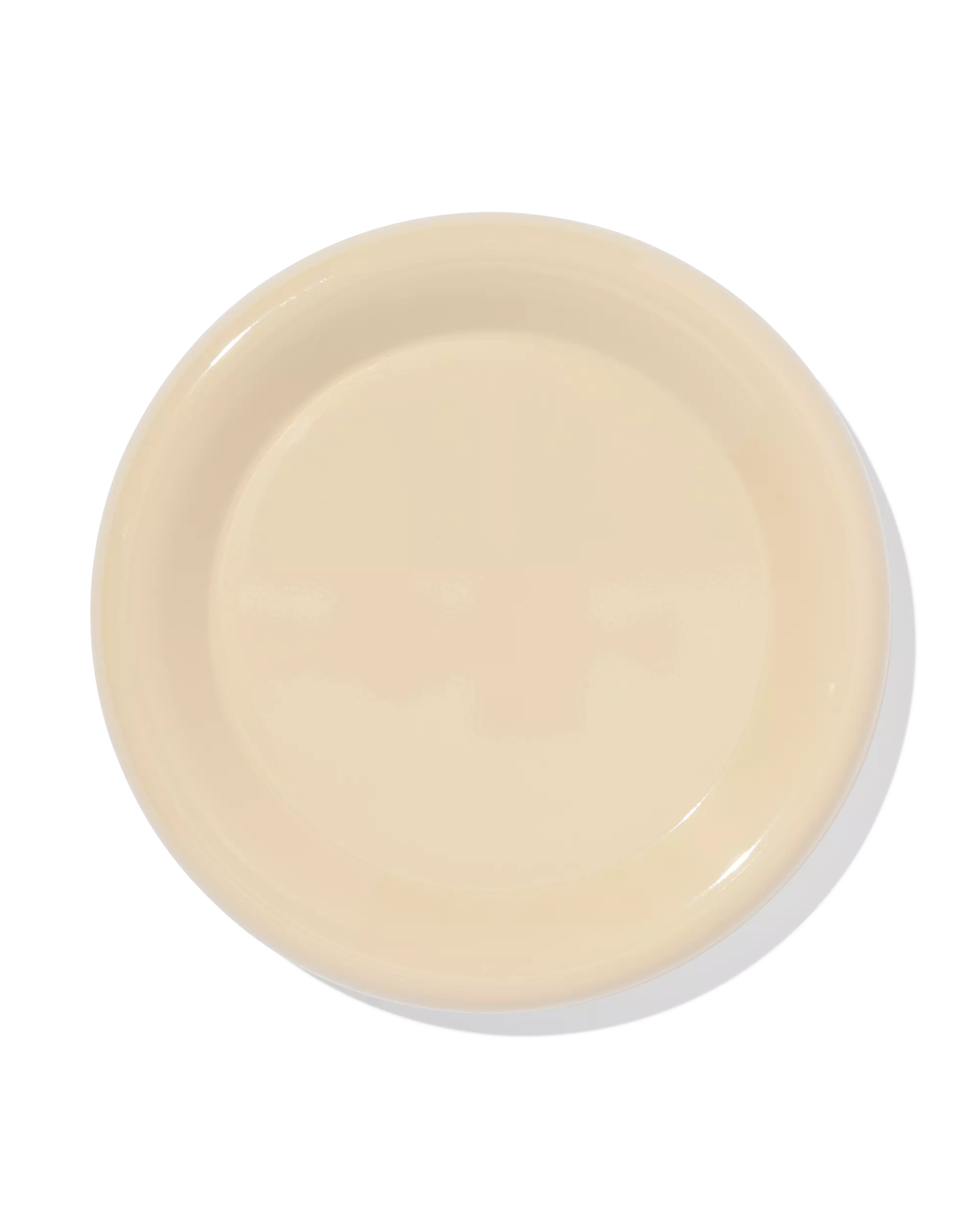 kaarsonderzetter ⌀20cm metaal crème