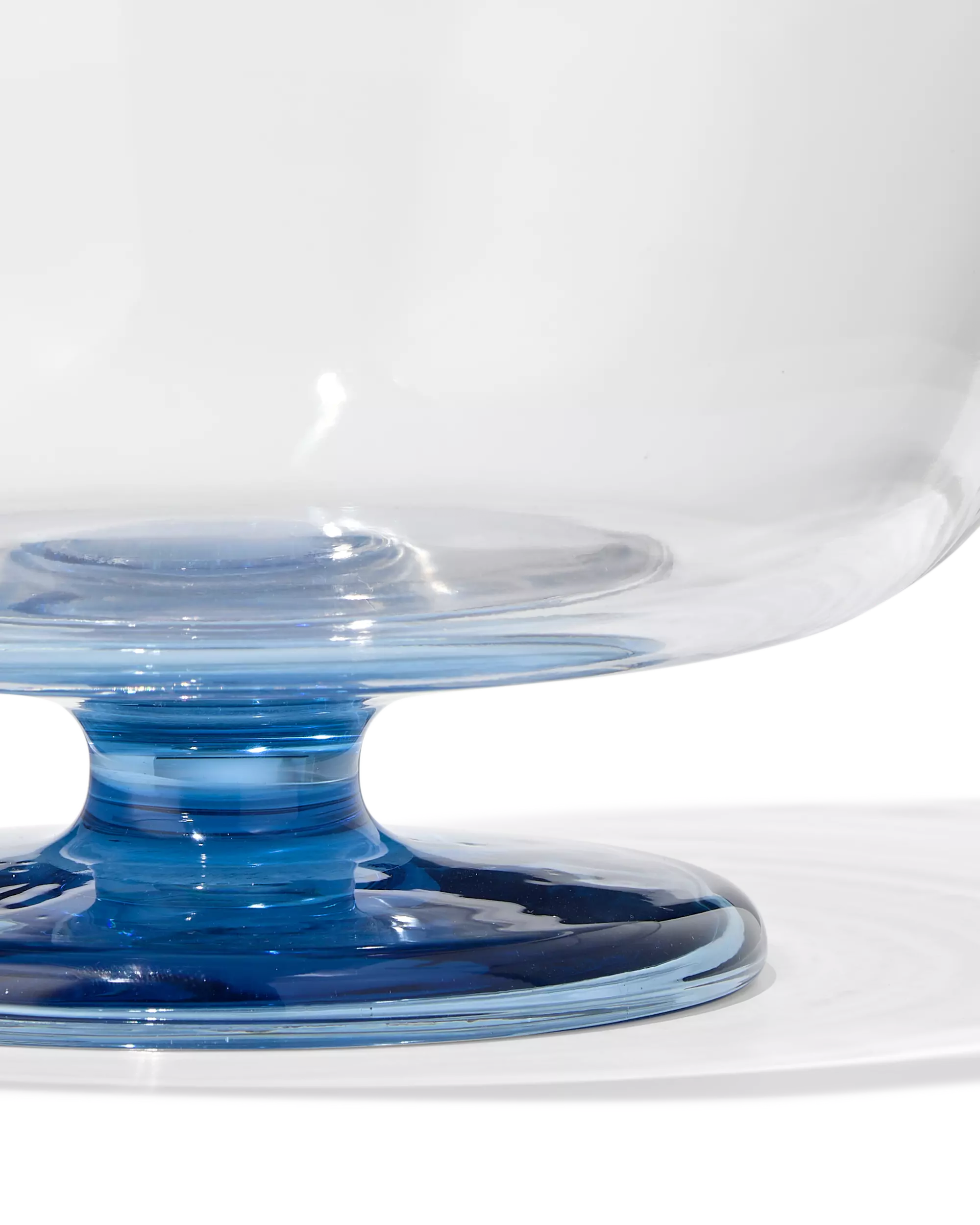 bol plat à trifle ⌀26 cm verre pied coloré