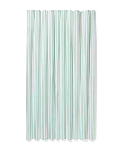 Duschvorhang 180 &times; 200 cm. Polyester in Leinentextur mit Streifen - 80300172 - HEMA