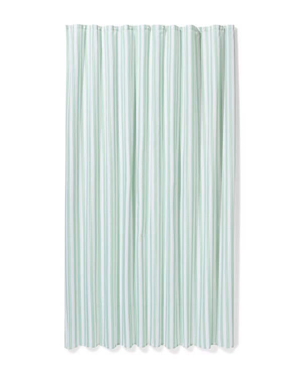 douchegordijn 180x200cm polyester linnenstructuur strepen - 80300172 - HEMA