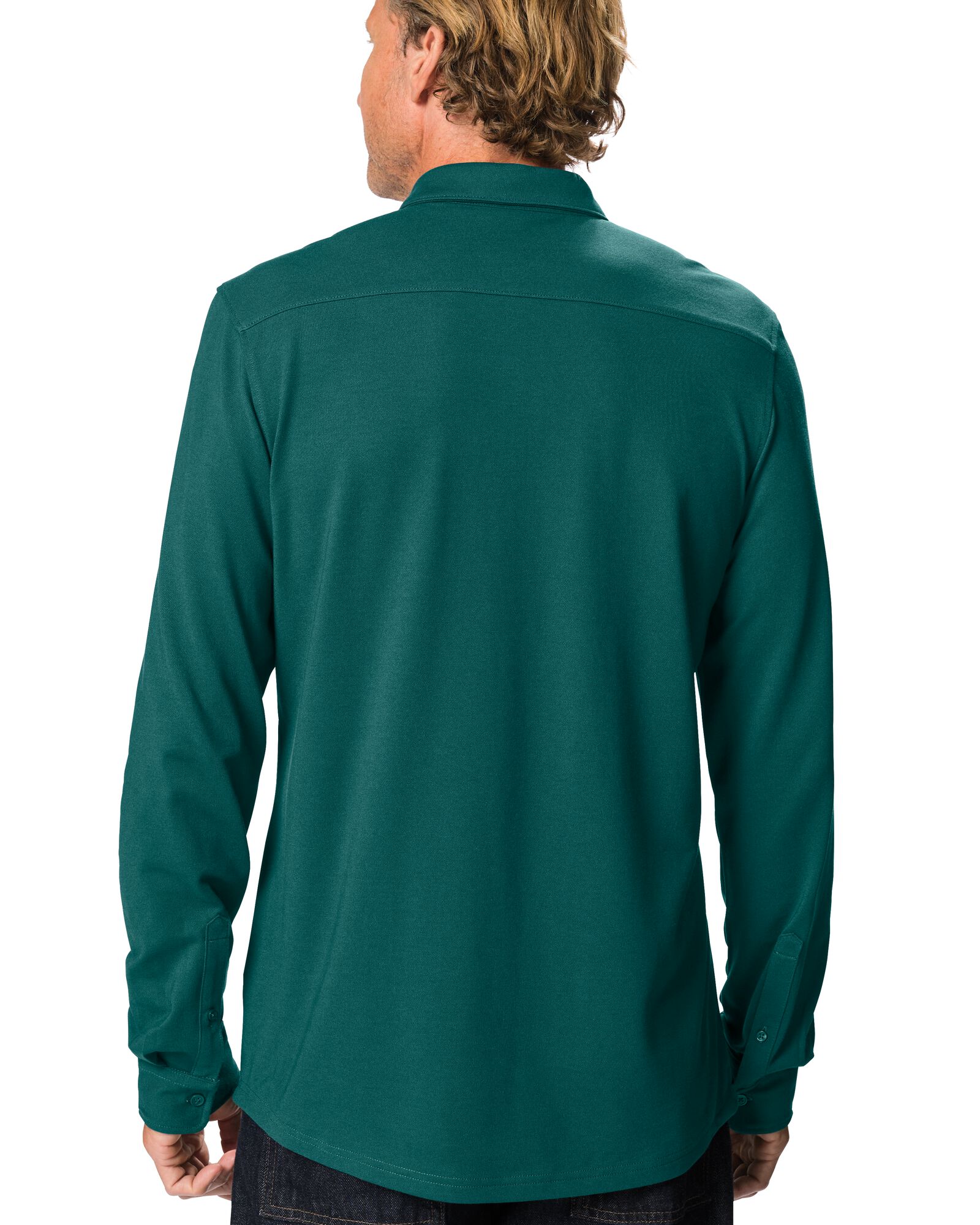 chemise homme Billy piqu&eacute; vert fonc&eacute; vert fonc&eacute; - 2101970DARKGREEN - HEMA
