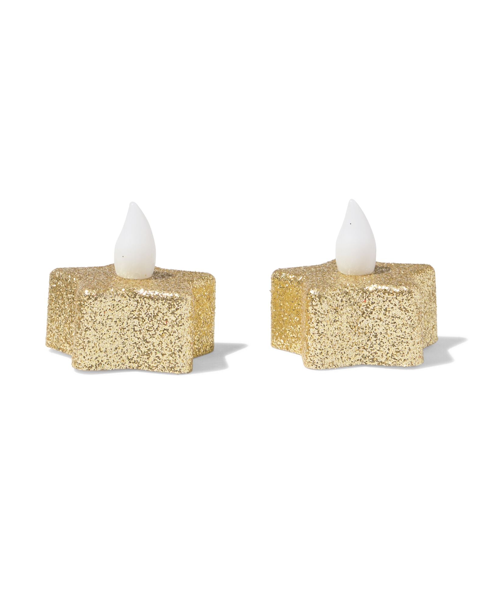 bougie chauffe-plat les ⌀3,8 x 2,5 cm pailletes &eacute;toile - 2 pi&egrave;ces - 25500179 - HEMA