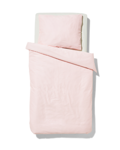 housse de couette enfant 120x150 cm en coton doux rose clair