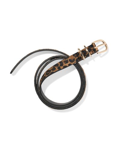 ceinture femme l&eacute;opard marron marron - 16360090BROWN - HEMA