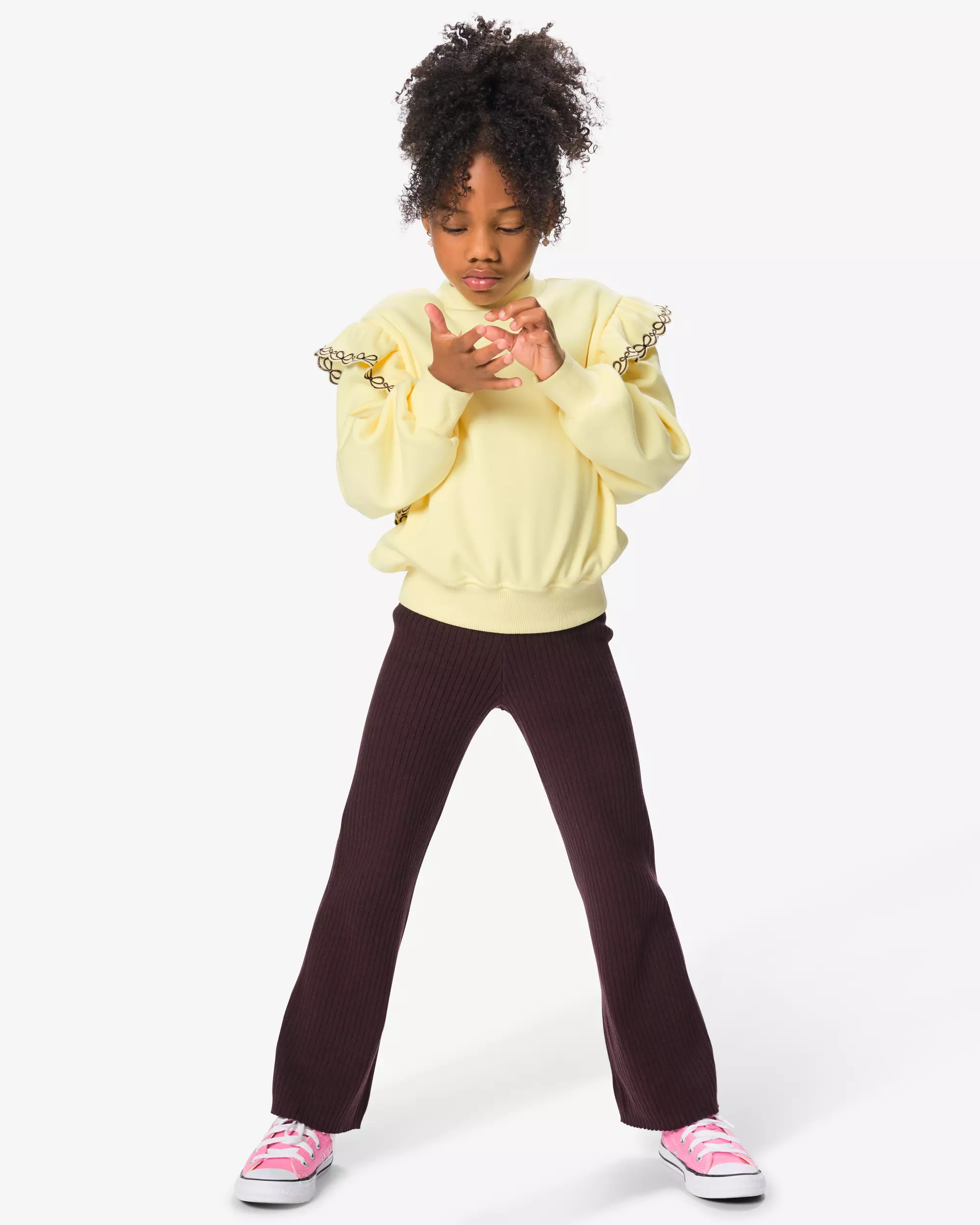 legging enfant bootcut côtelé