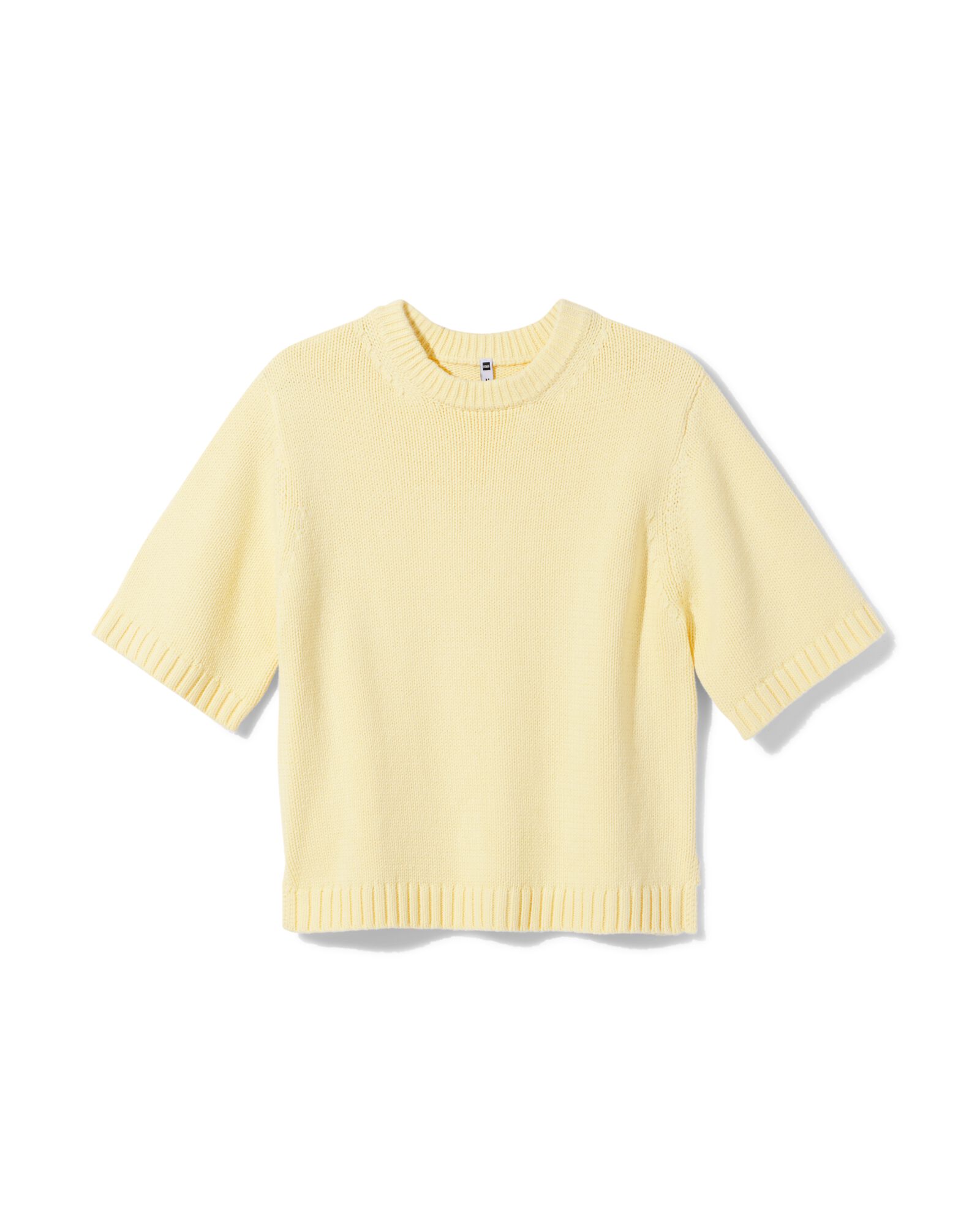 damestrui Nadine fijngebreid geel geel - 36213060YELLOW - HEMA