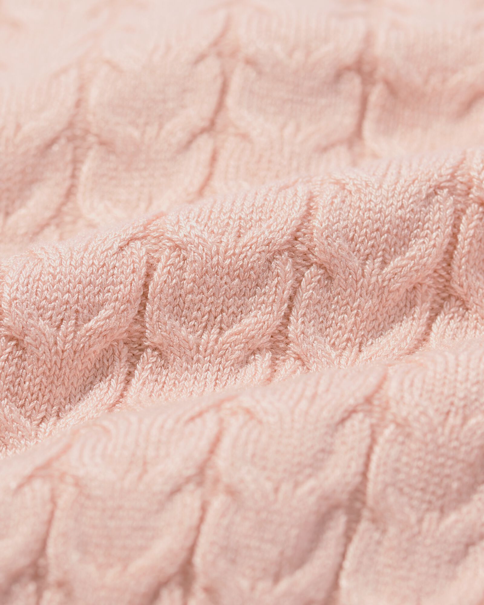 damesvest Livia kabel roze roze - 36213870PINK - HEMA
