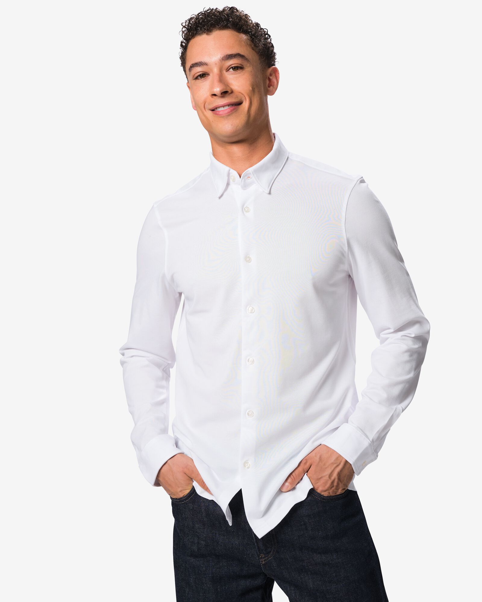 chemise homme Billy piqu&eacute;e blanc cass&eacute; blanc cass&eacute; - 2101870OFFWHITE - HEMA