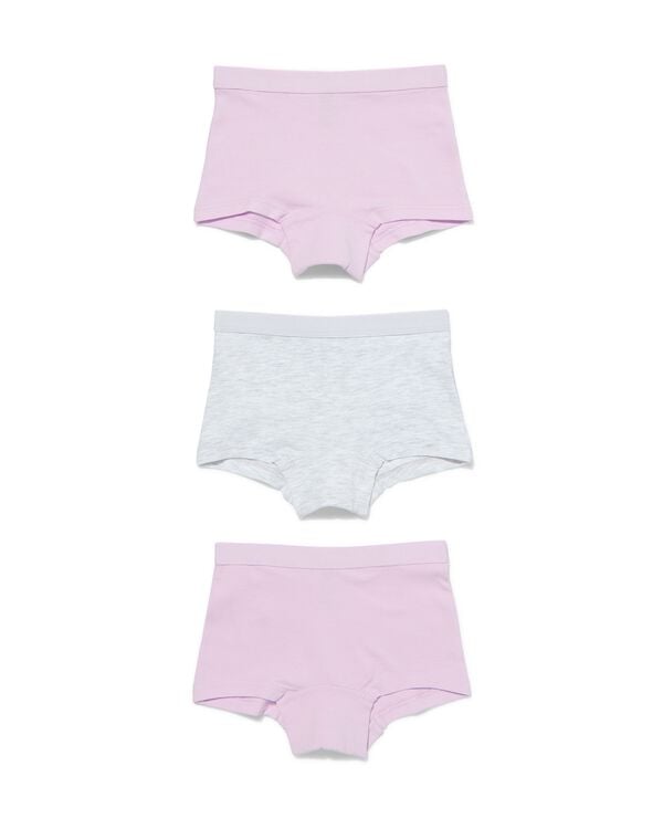 3er-Pack Kinder-Boxershorts, Baumwolle/Elasthan lila lila - 19357830LILAC - HEMA
