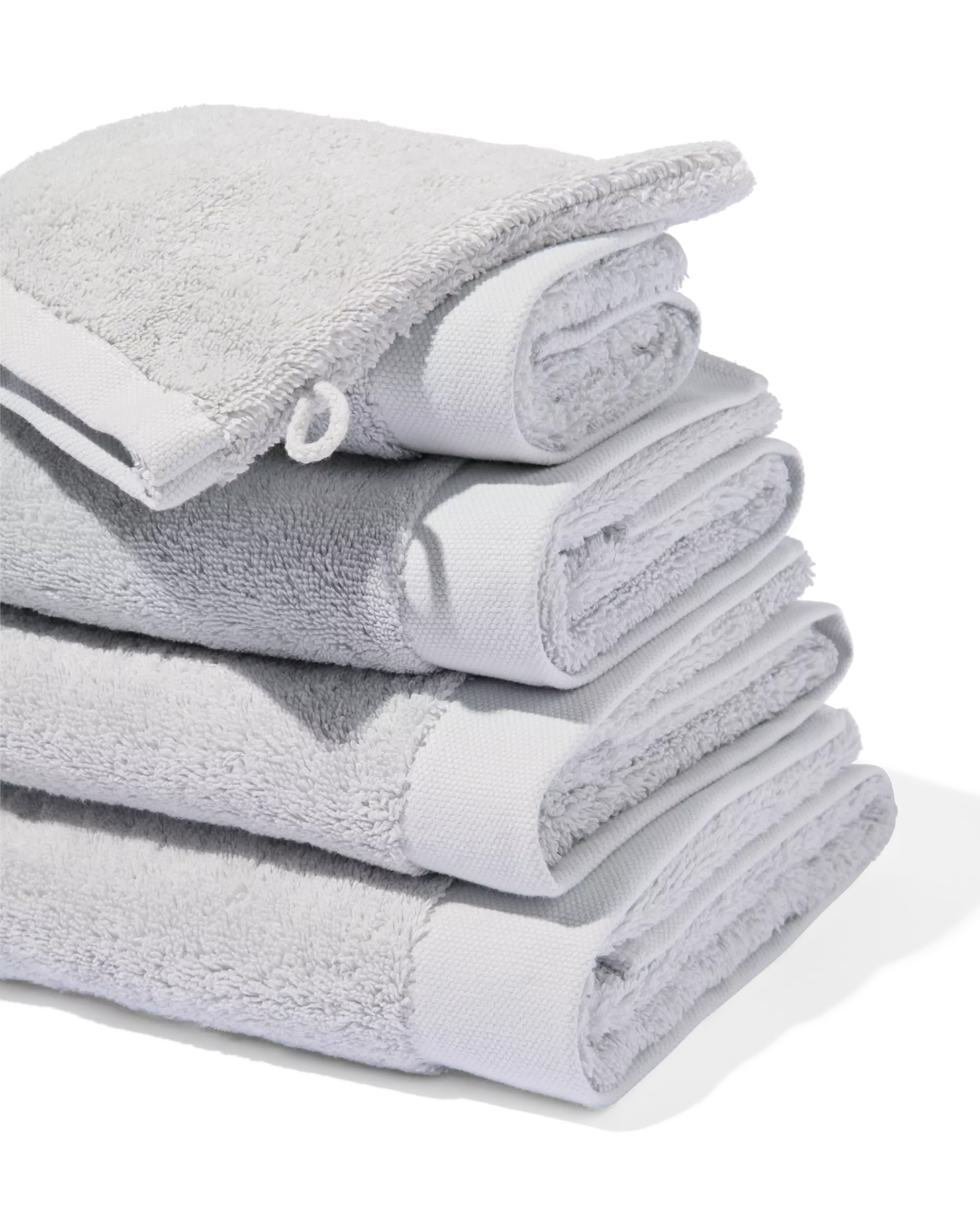petite serviette - 33x50 cm - ultra doux - gris clair