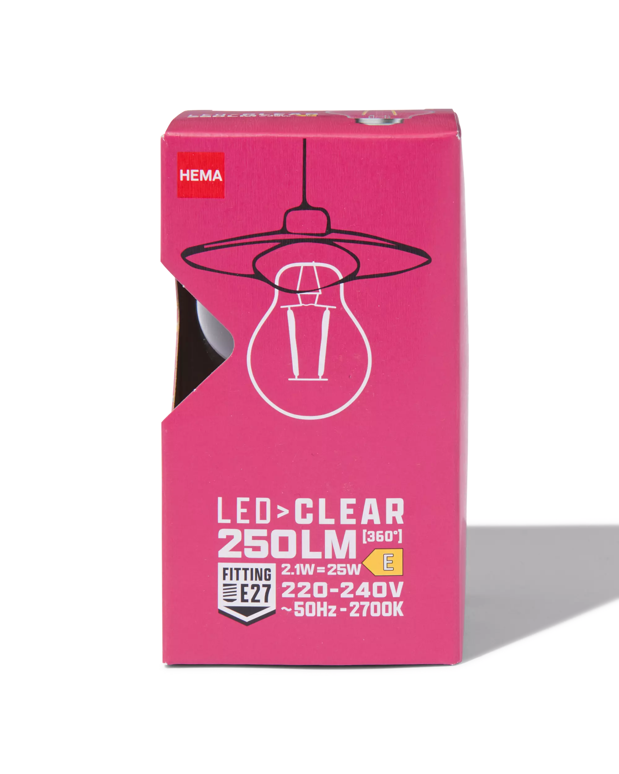 ampoule led poire clear E27 1,5W 250lm