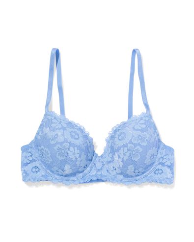 Vorgeformter Spitzen-BH mit B&uuml;gel blau - 21805570BLUE - HEMA
