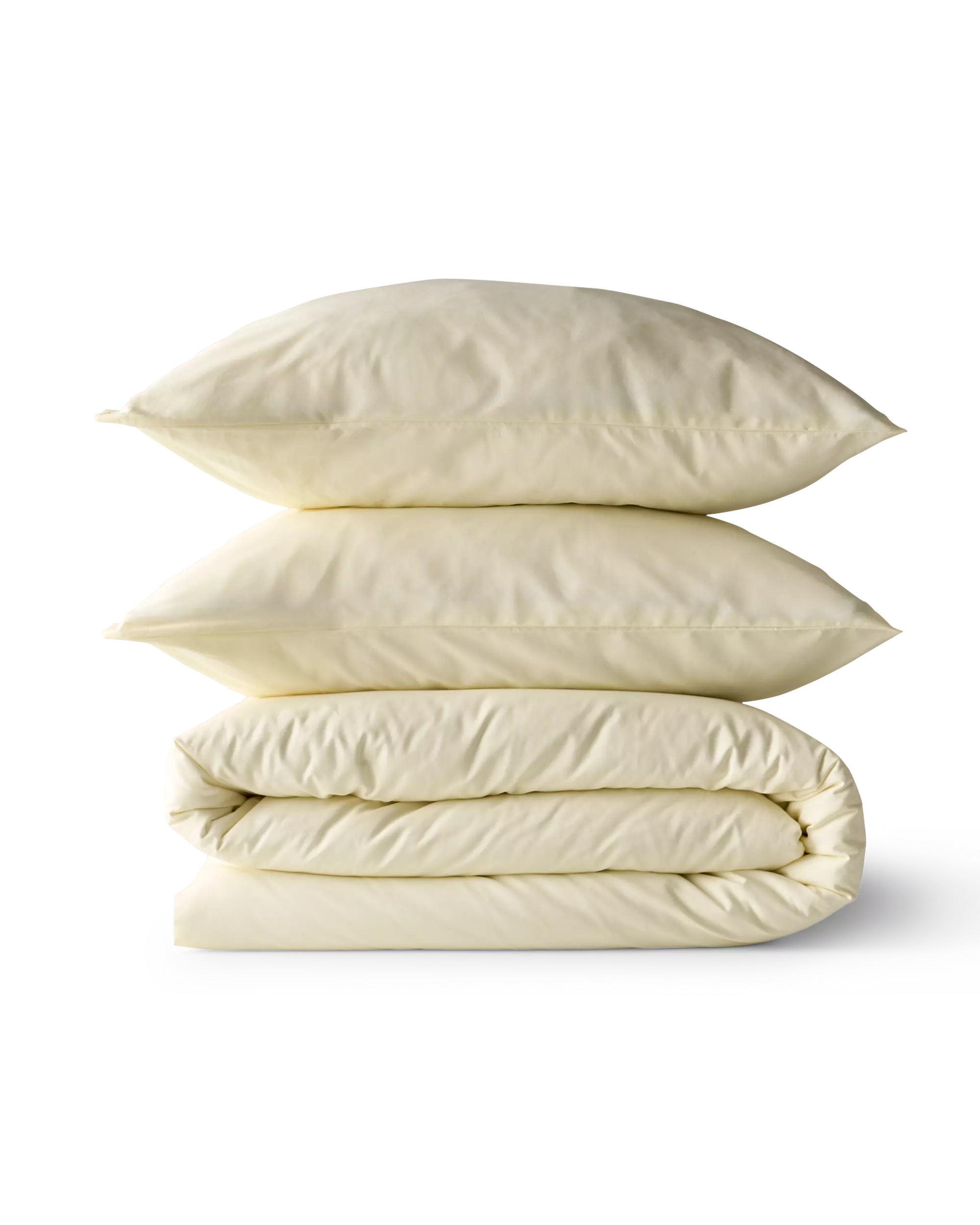 housse de couette 200x200/220 cm coton doux jaune pastel