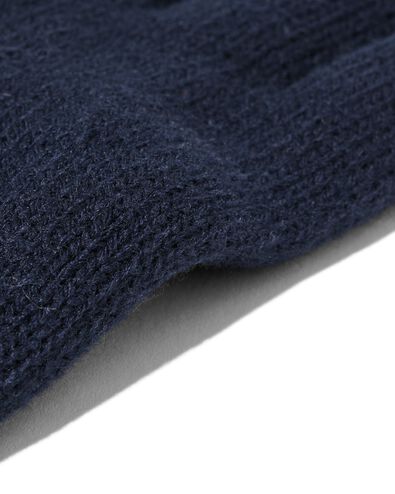 gants homme bleu fonc&eacute; bleu fonc&eacute; - 16500055DARKBLUE - HEMA