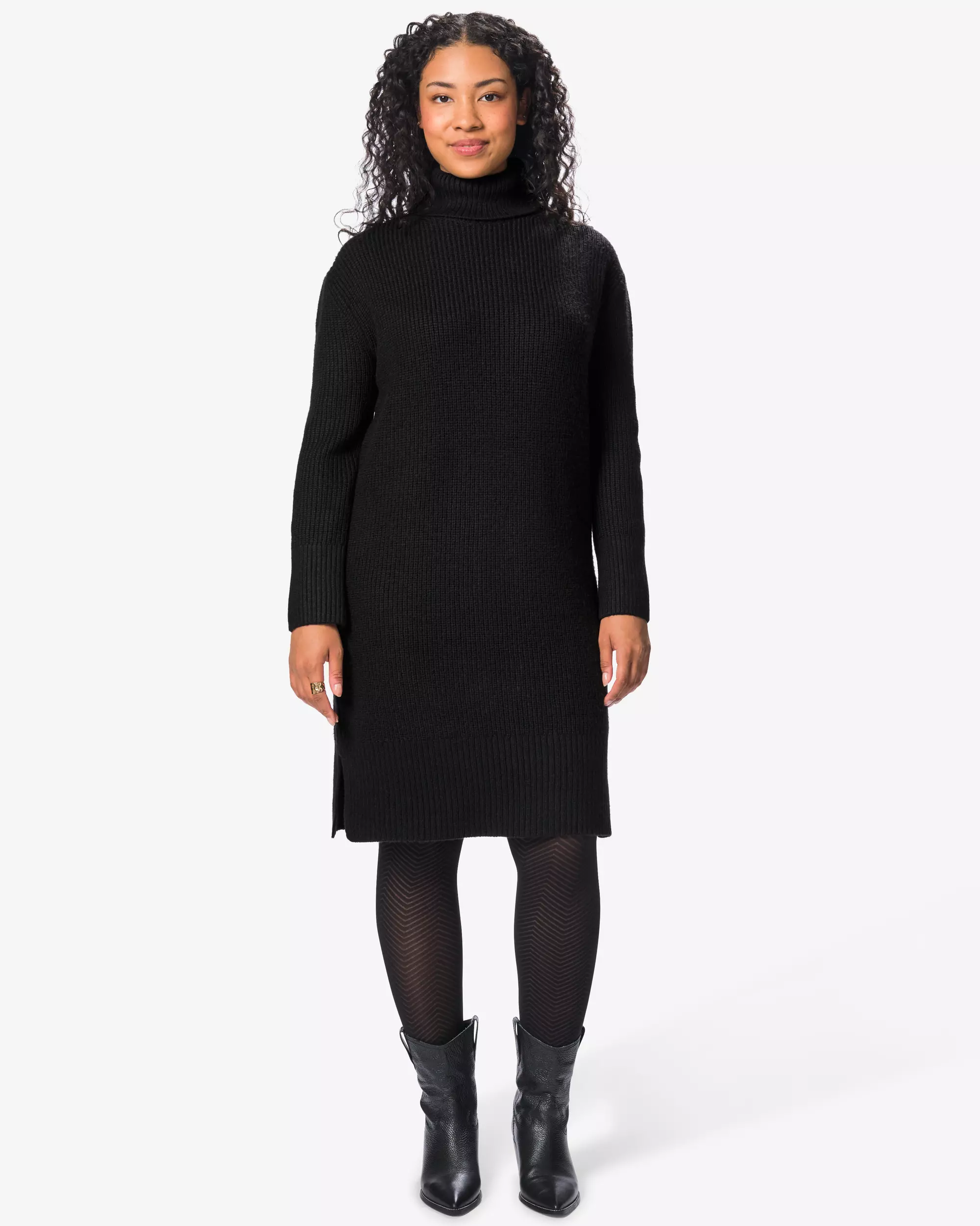 Damenkleid, Regular Fit, Strick, Polyester
