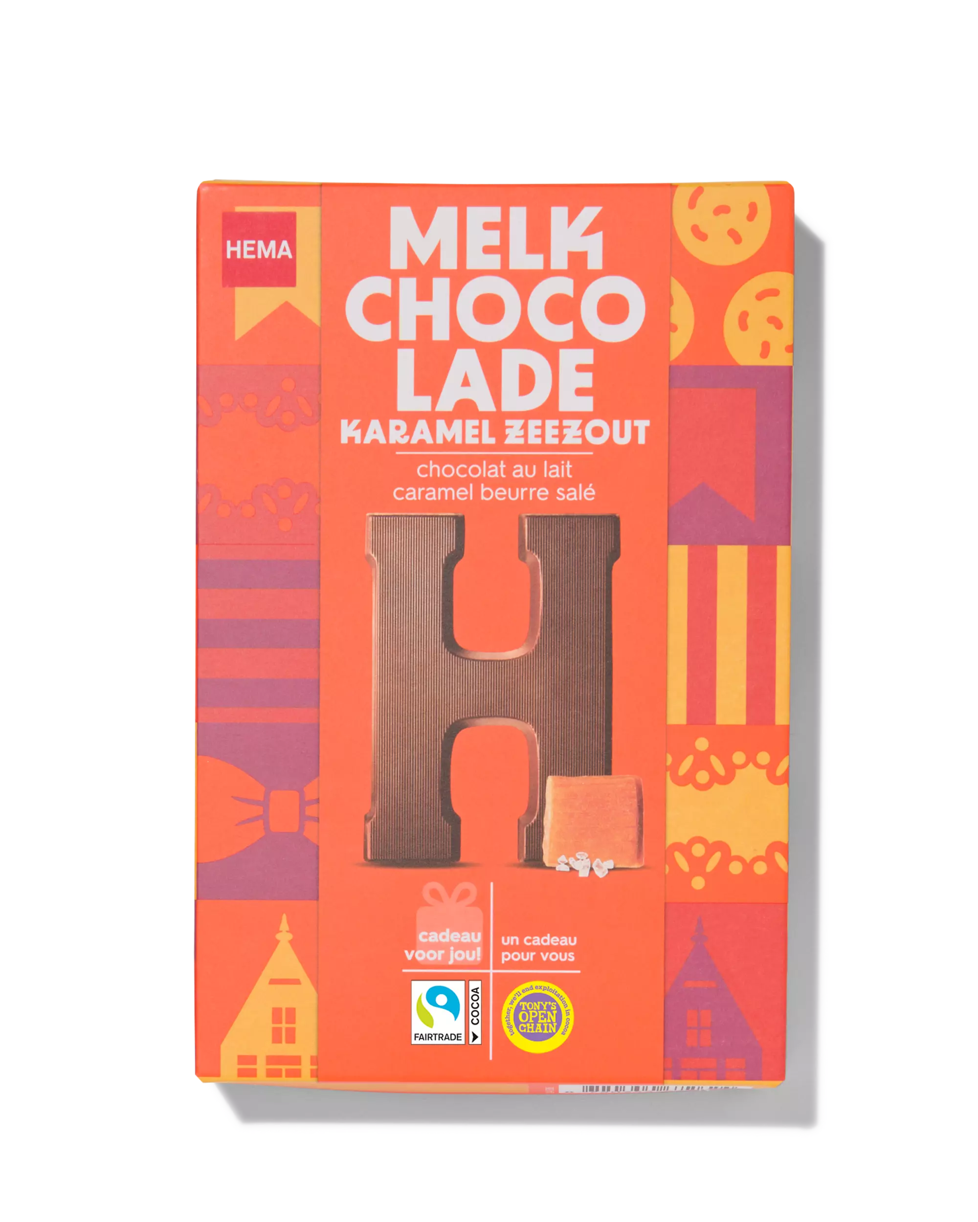 lettre chocolat lait caramel sel de mer H 135g