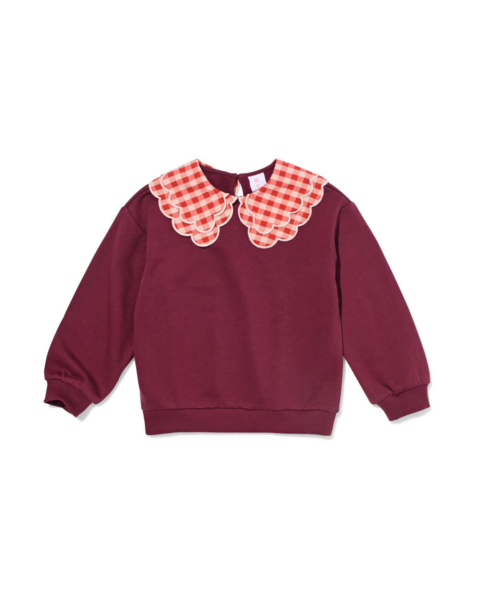 Kinderpullover aus Sweatstoff bordeauxrot bordeauxrot - 30878201BURGUNDYRED - HEMA