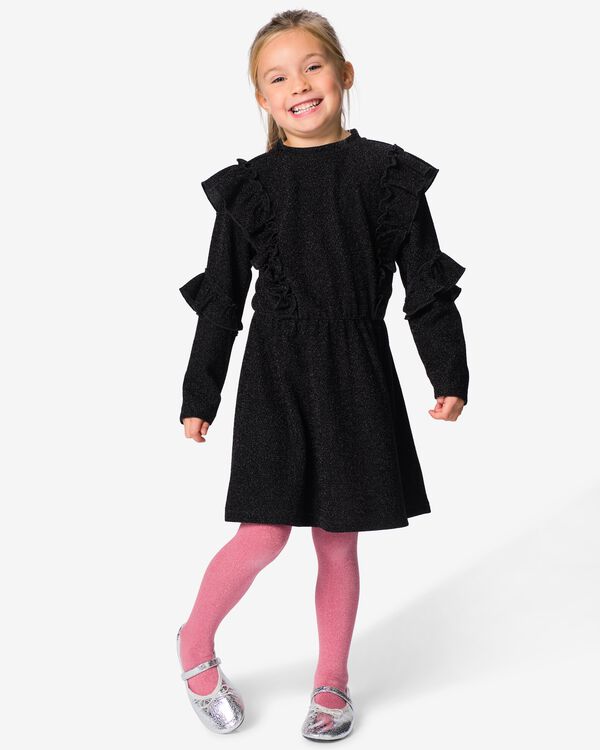 robe enfant coupe classique jersey noir noir - 30899004BLACK - HEMA