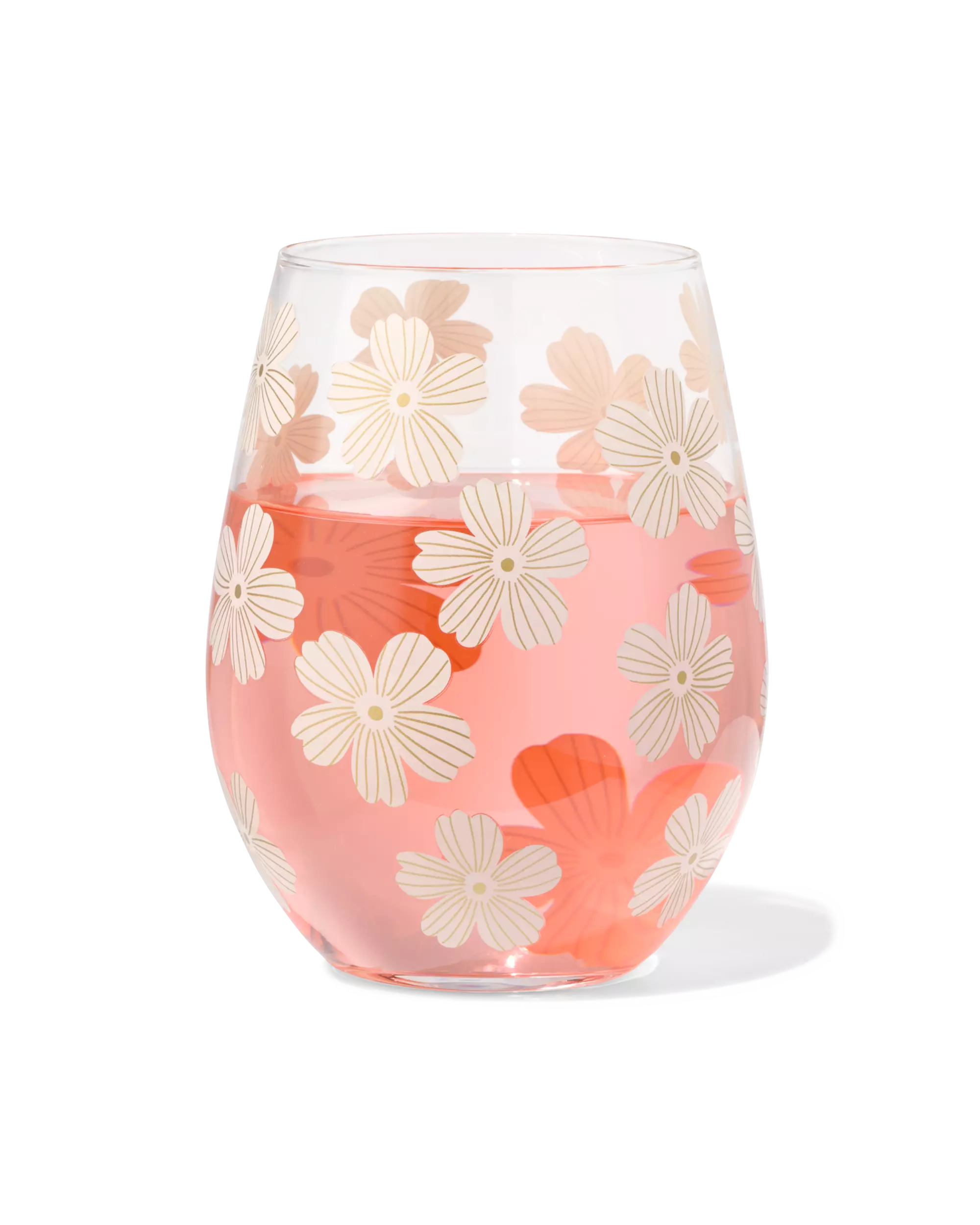 verre 550 ml fleurs