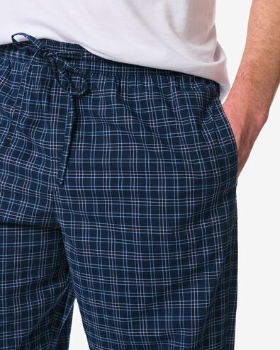 pantalon de pyjama homme coupe r&eacute;guli&egrave;re carreaux bleu fonc&eacute; - 23686110DARKBLUE - HEMA
