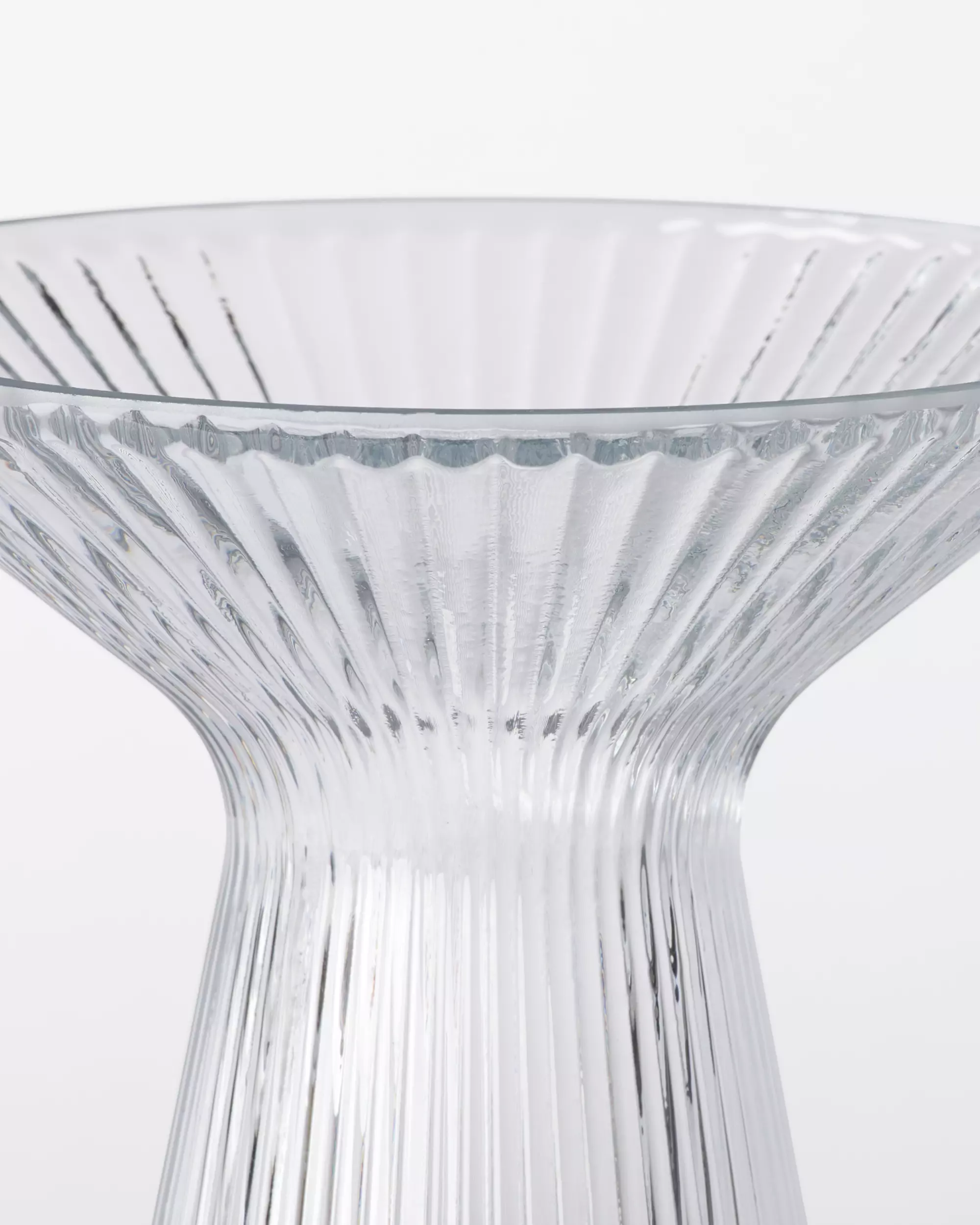 verre ⌀16,5x20,5cm Zwier verre nervuré transparent