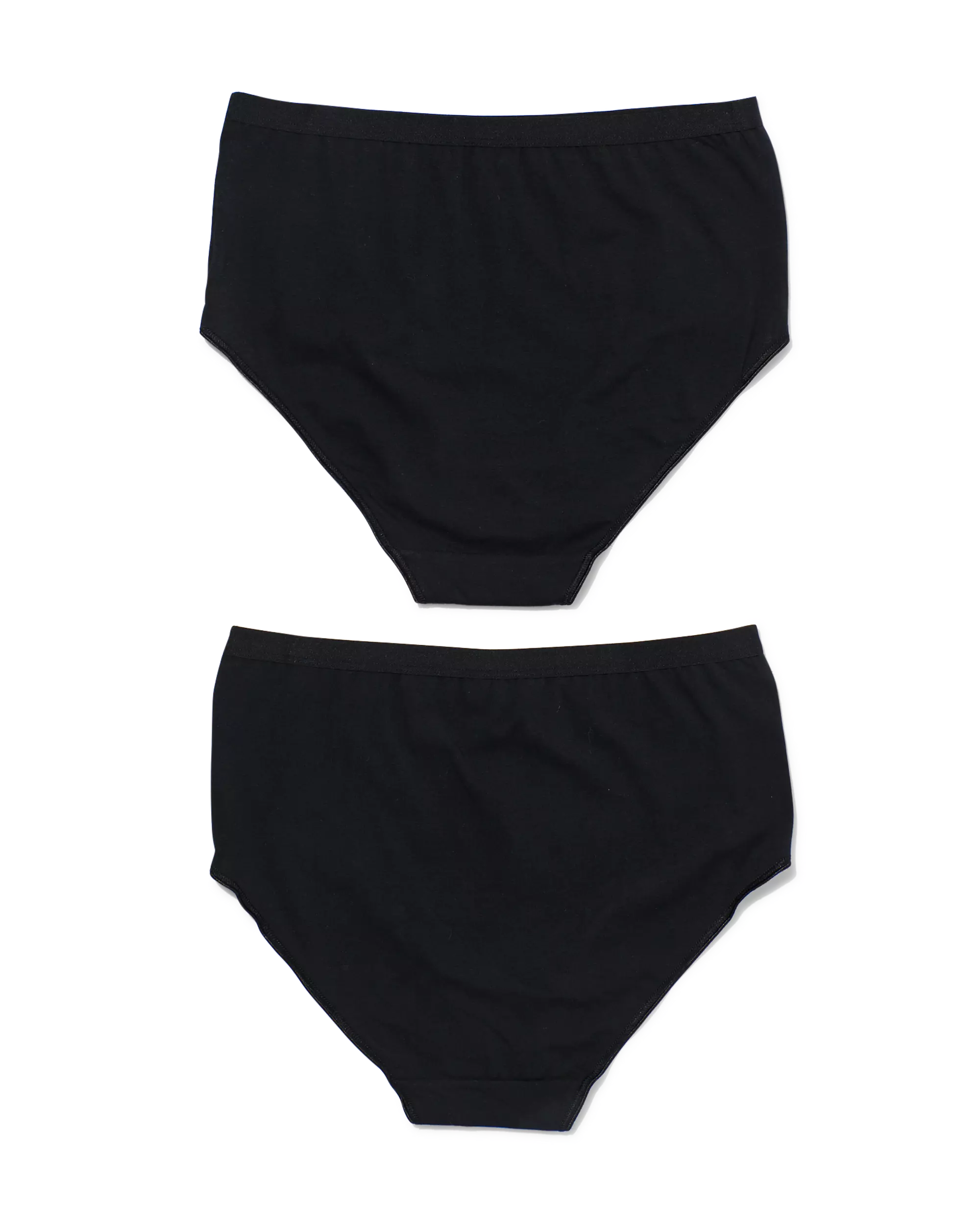 2 slips femme taille haute coton stretch