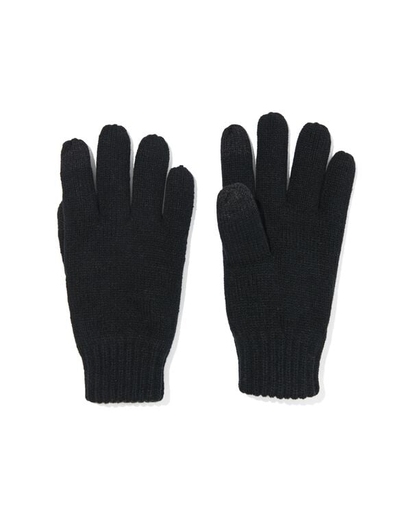 herenhandschoenen zwart zwart - 16590501BLACK - HEMA