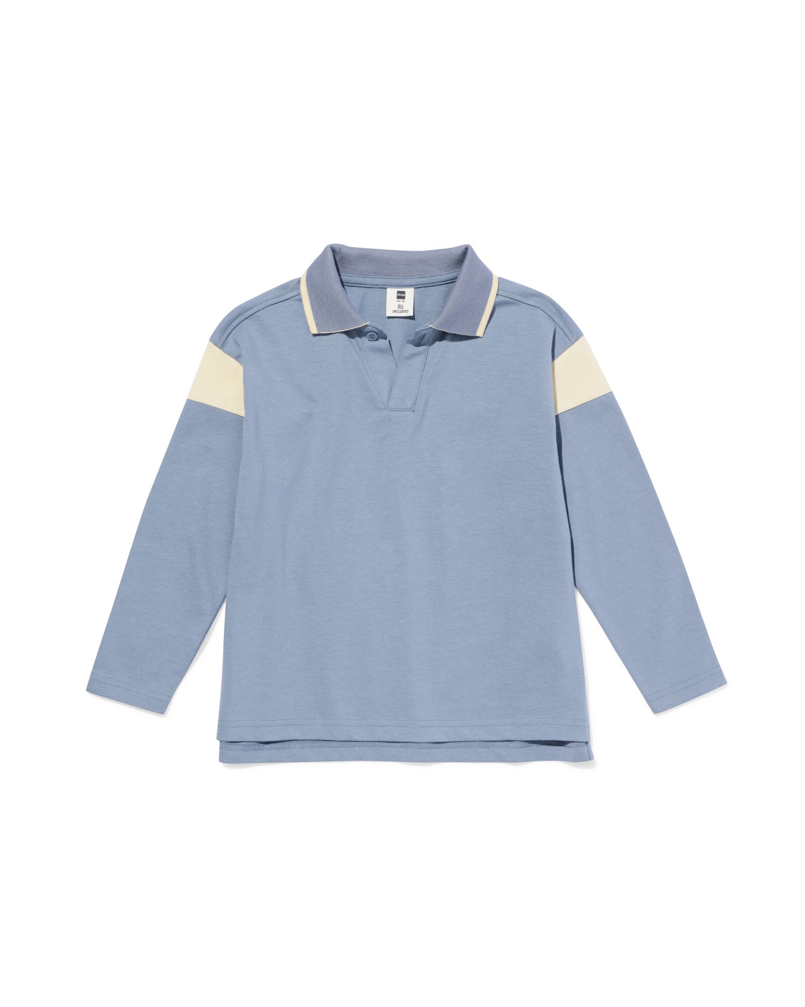 kinder poloshirt blauw - 30746214BLUE - HEMA