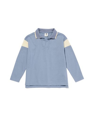 kinder poloshirt blauw - 30746214BLUE - HEMA