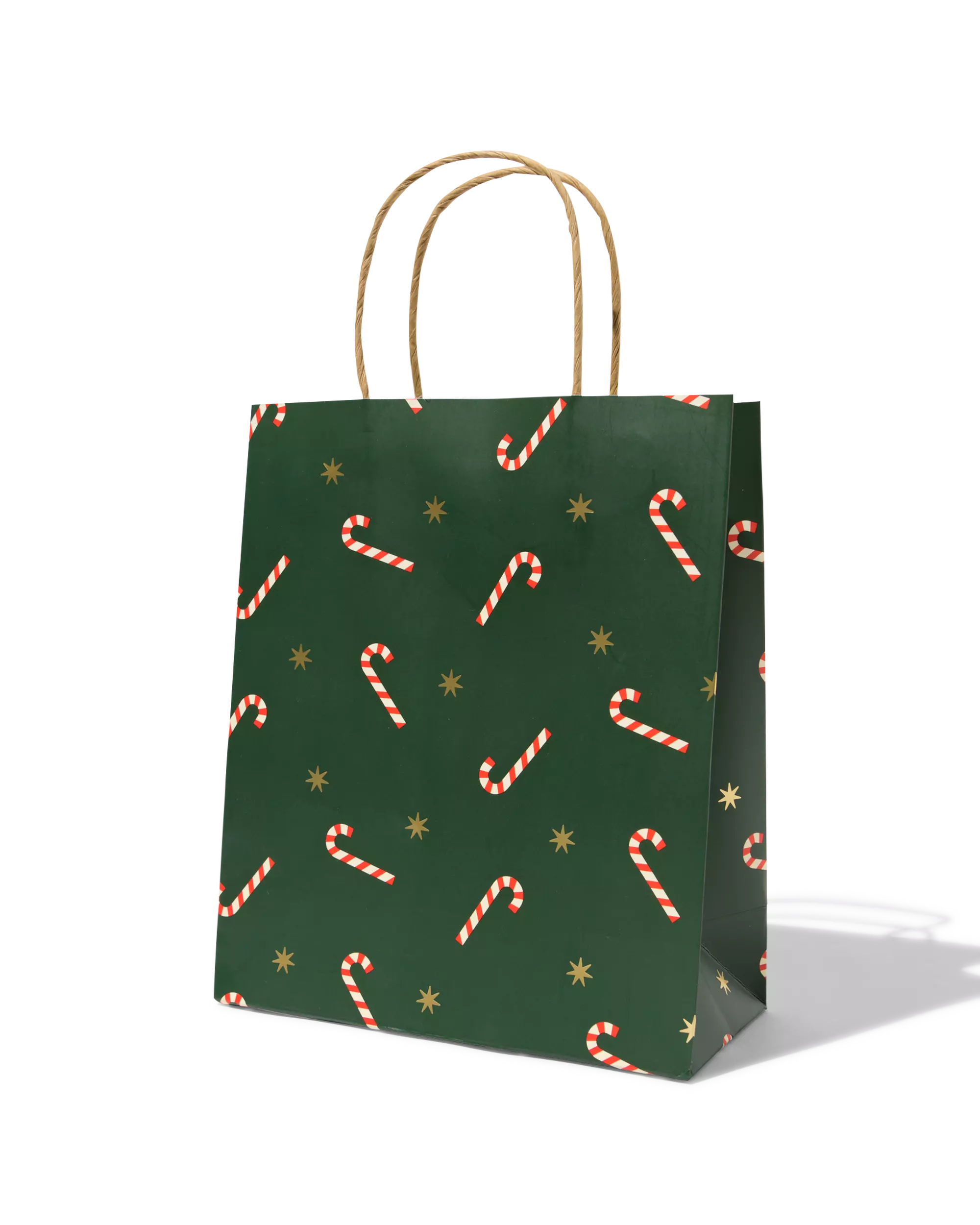 sac cadeau M 29,5x18cm canne de Noël