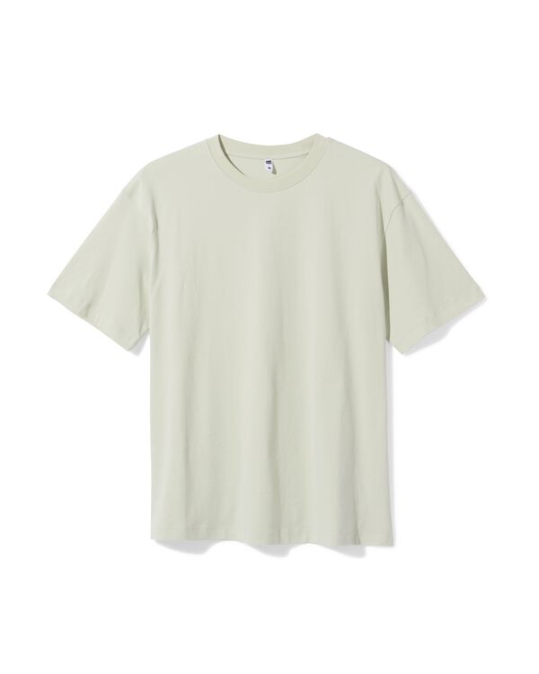dames T-shirt oversized fit lichtgroen lichtgroen - 36311530LIGHTGREEN - HEMA