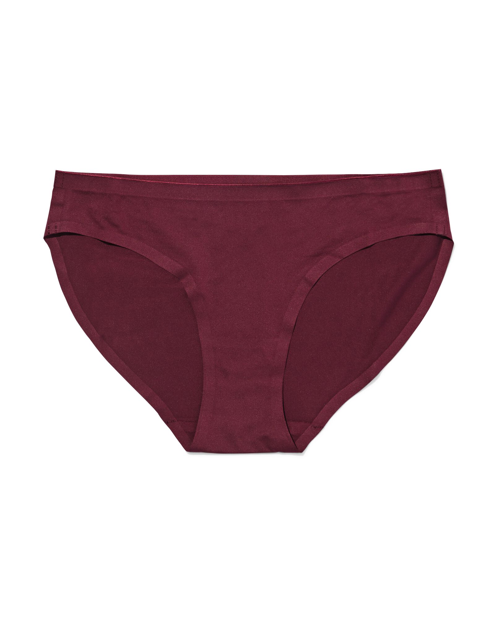 damesslip second skin micro donkerrood donkerrood - 19608504DARKRED - HEMA