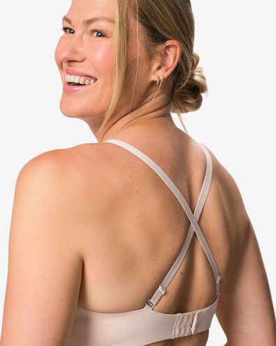 soutien-gorge pr&eacute;form&eacute; sans armatures micro rose p&acirc;le - 21813530LIGHTPINK - HEMA