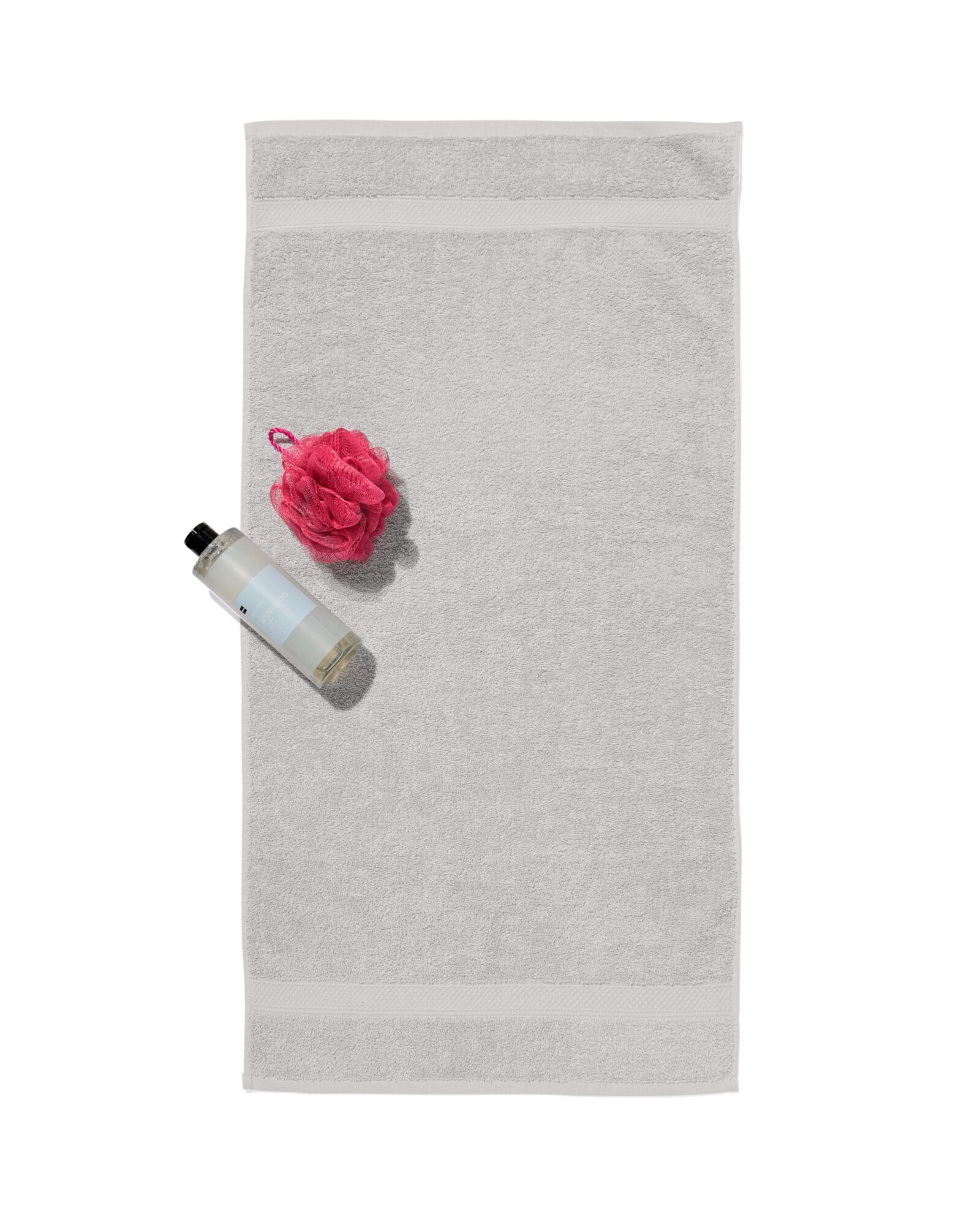 serviette de bain-50x100 cm-qualit&eacute; &eacute;paisse-gris clair uni gris clair serviette 50 x 100 - 5240203 - HEMA
