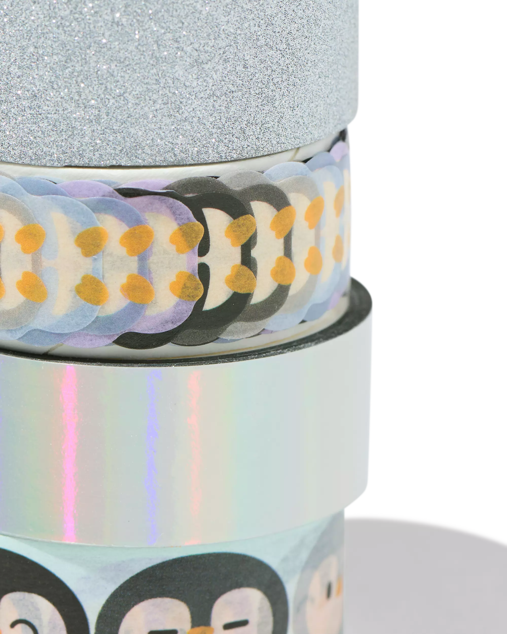 Washi Tape, 5 m × 1,5 cm, Pinguine – 4 Stück