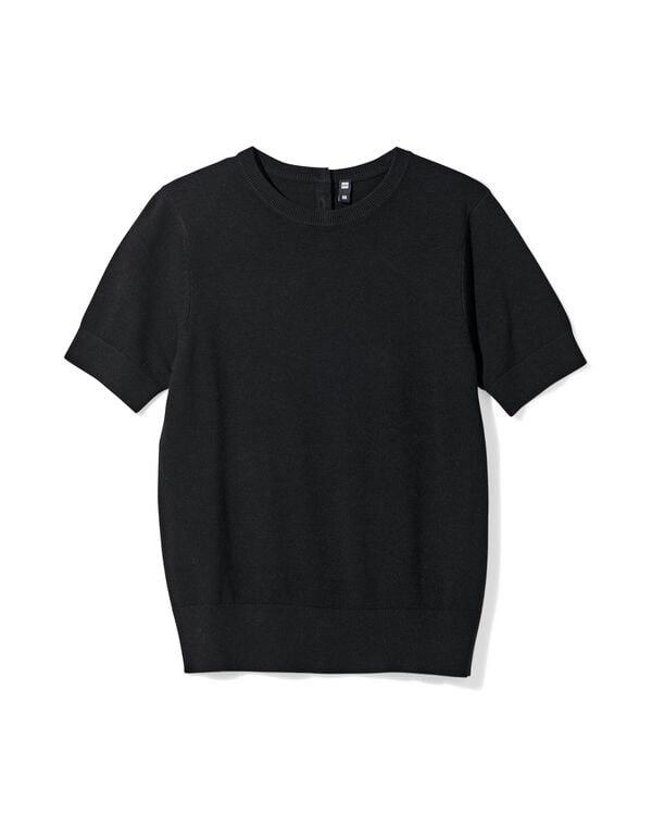 pull tricot fin femme noir noir - 36307730BLACK - HEMA