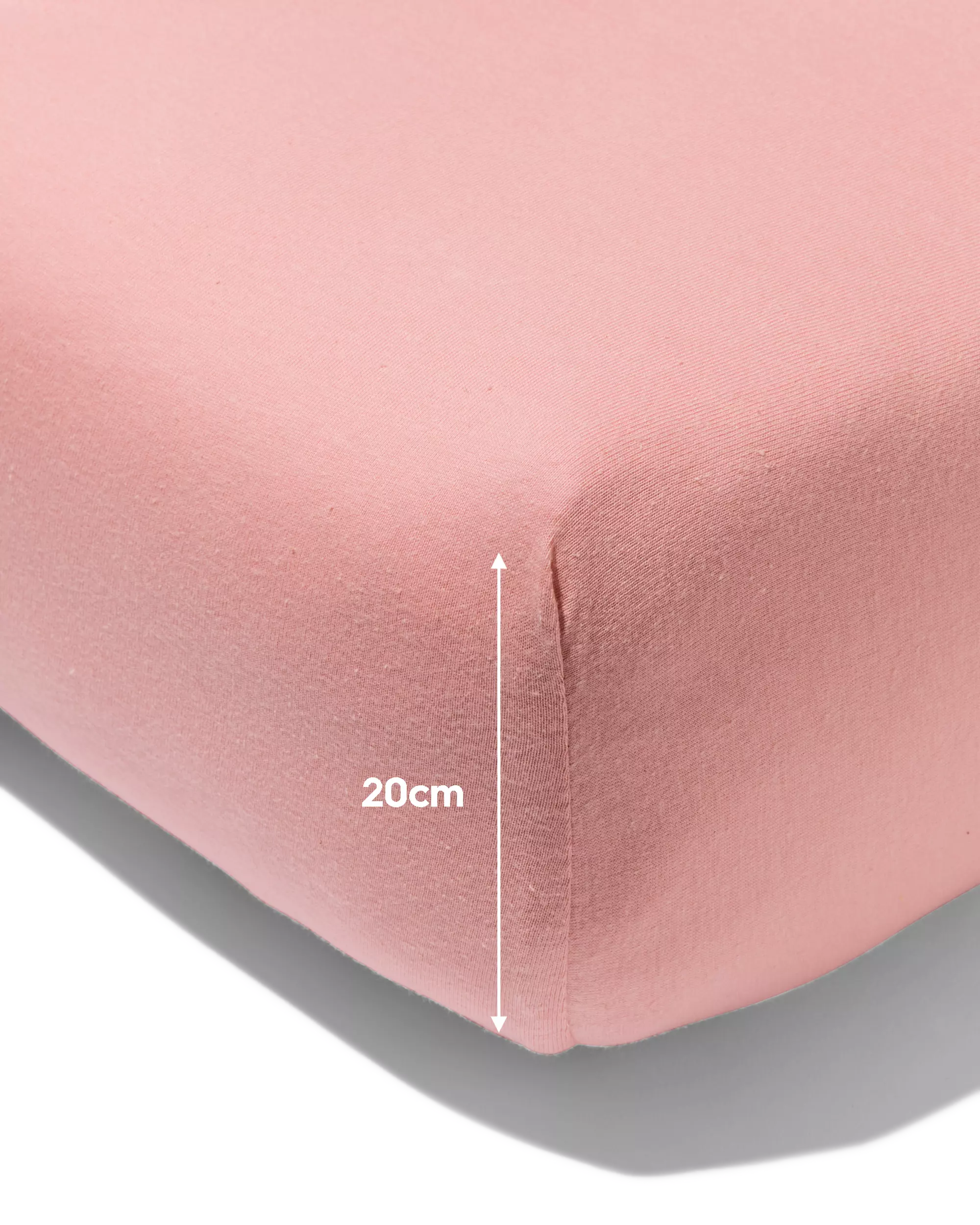 peuter hoeslaken jersey 70x150 roze