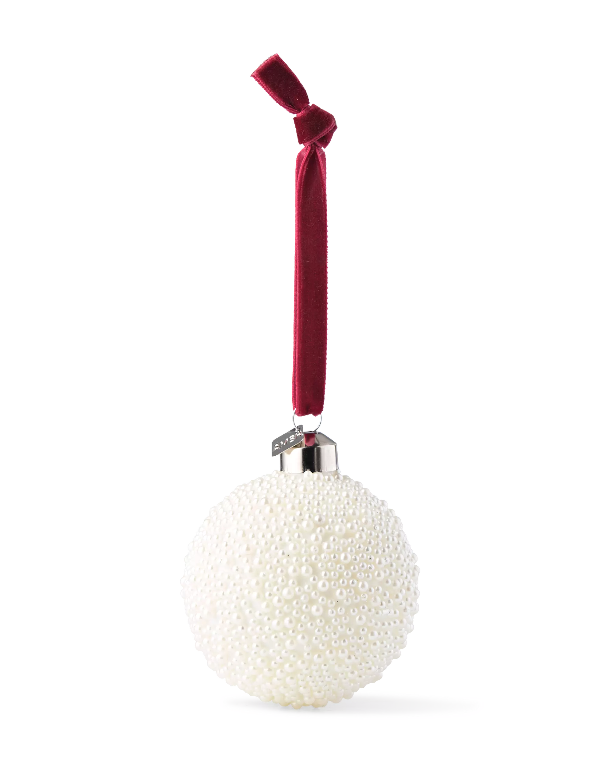 boule de Noël ⌀7,6 cm verre perles