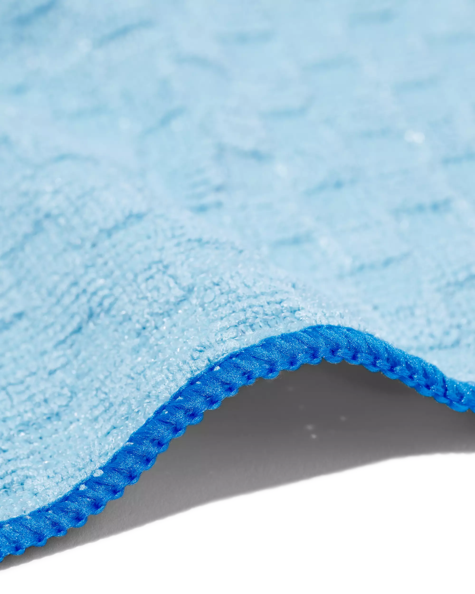 microvezeldoekje met structuur 35x35 blauw