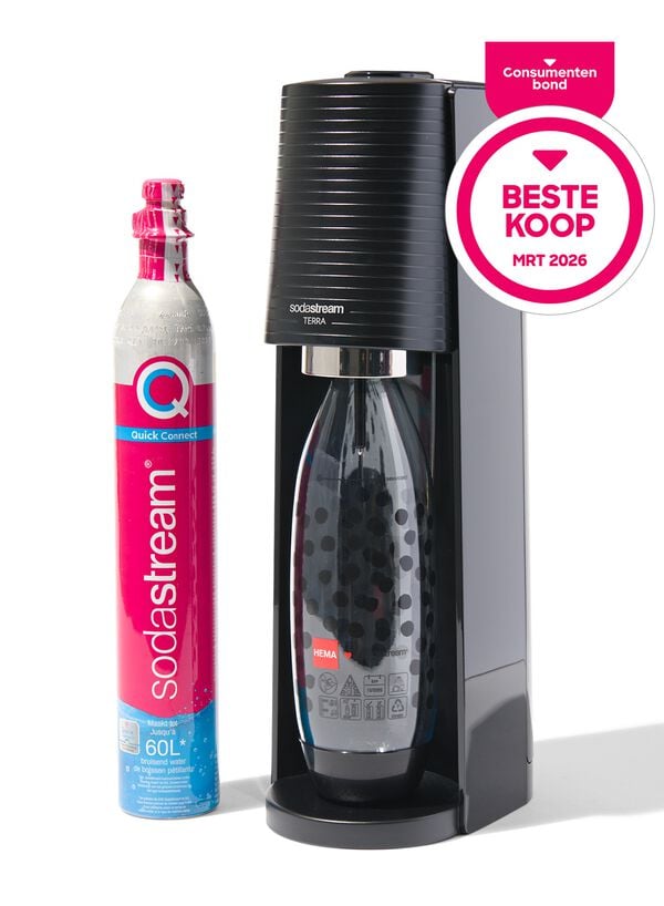 machine &agrave; eau p&eacute;tillante SodaStream terra - 80405200 - HEMA