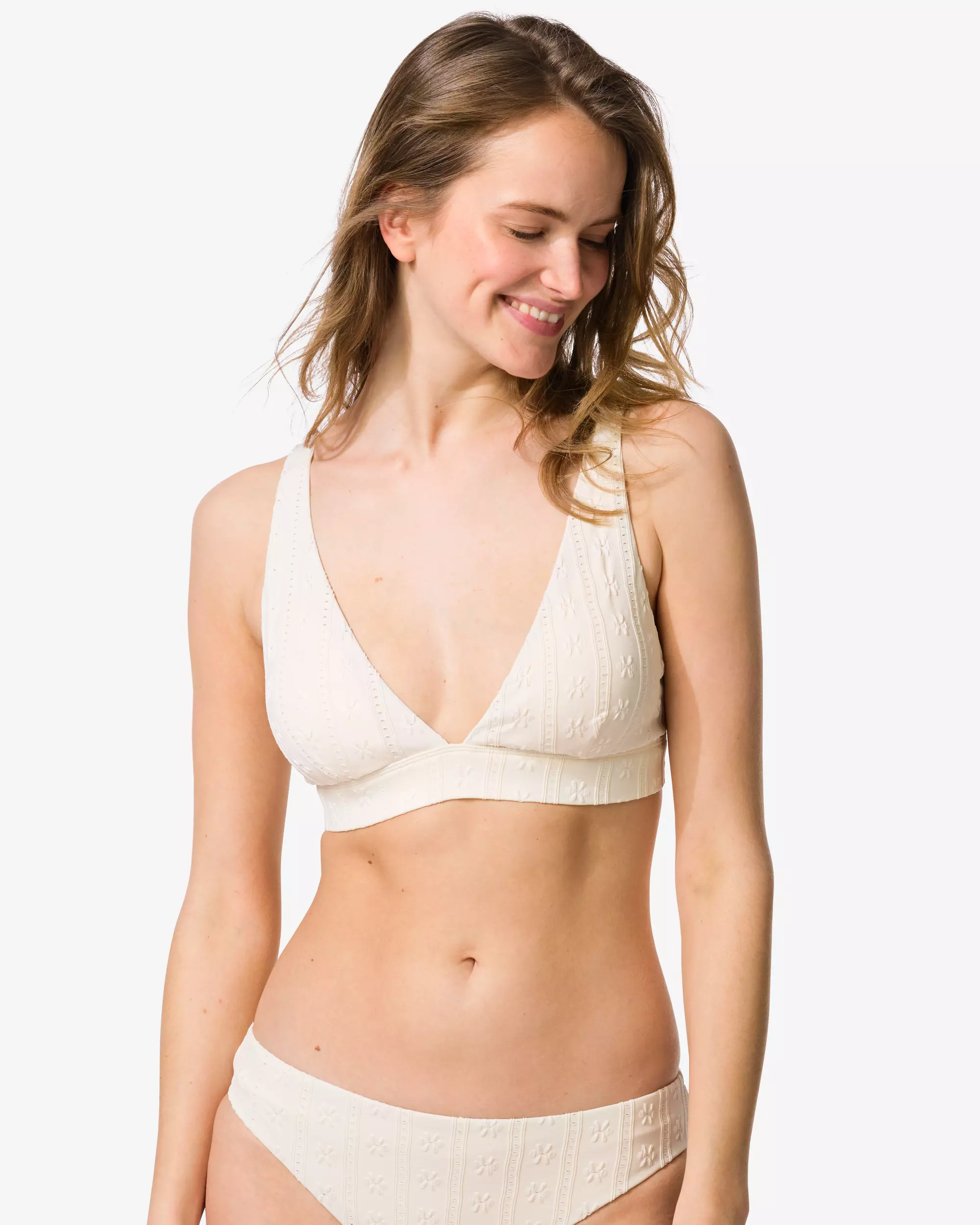 damesbikinitop Liv triangel broderie
