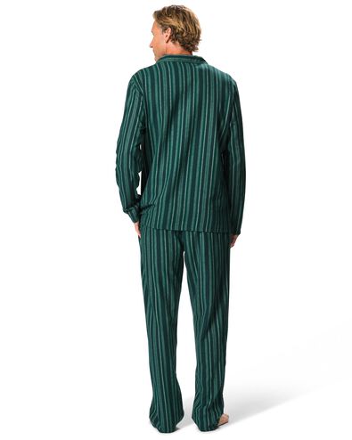 Herrenpyjama, gestreift dunkelblau dunkelblau - 23634450DARKBLUE - HEMA