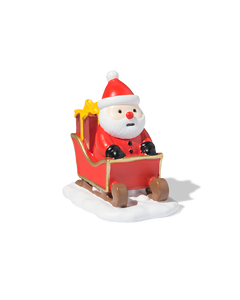 Père Noël en traîneau pour village de Noël
