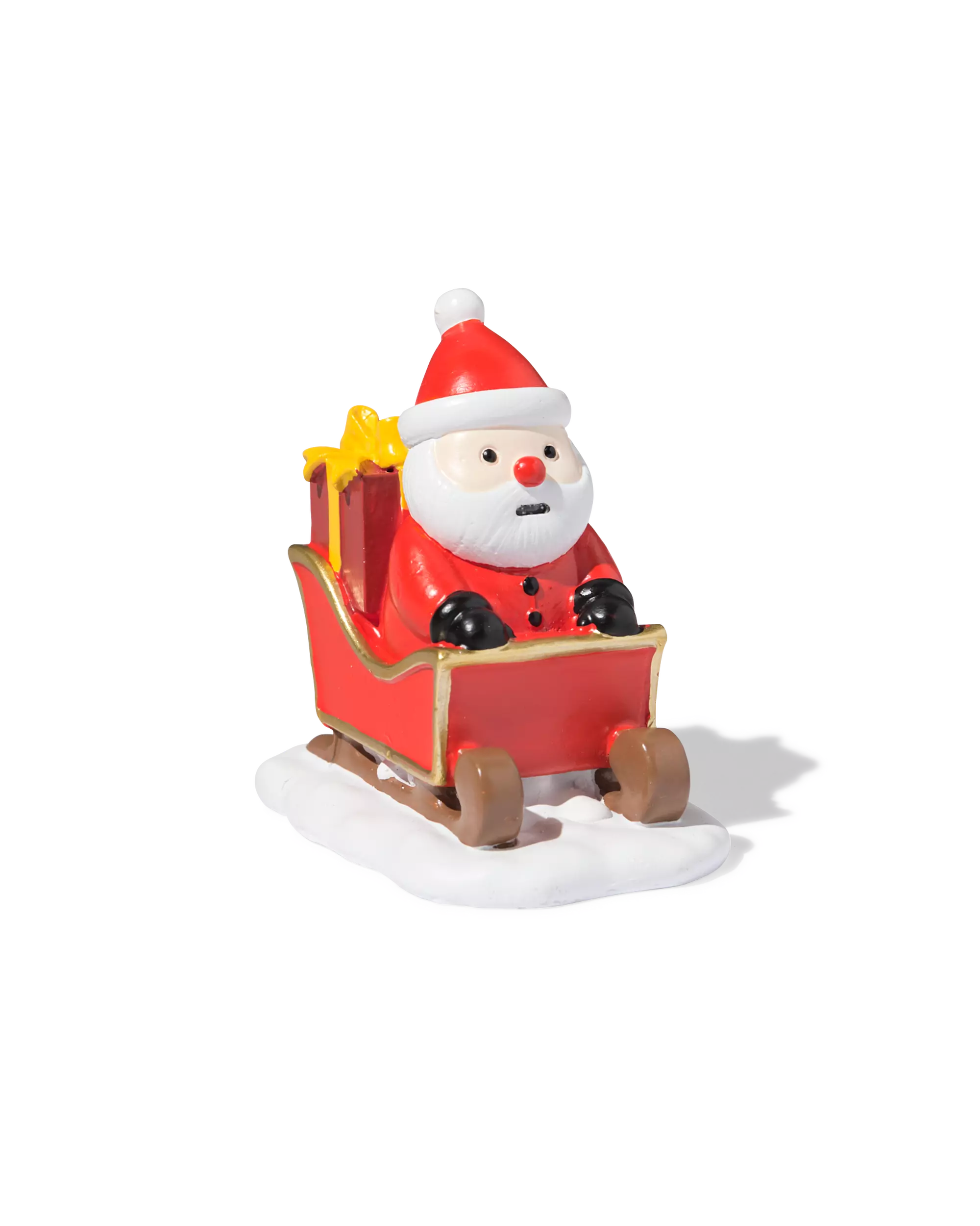 Père Noël en traîneau pour village de Noël