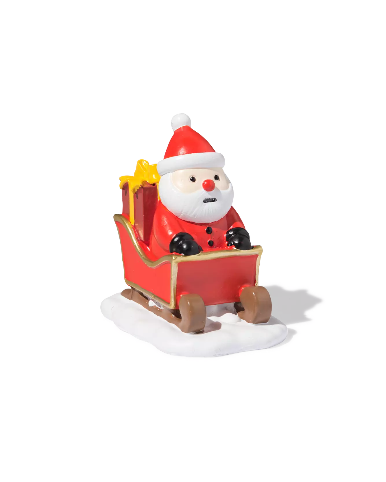 Père Noël en traîneau pour village de Noël
