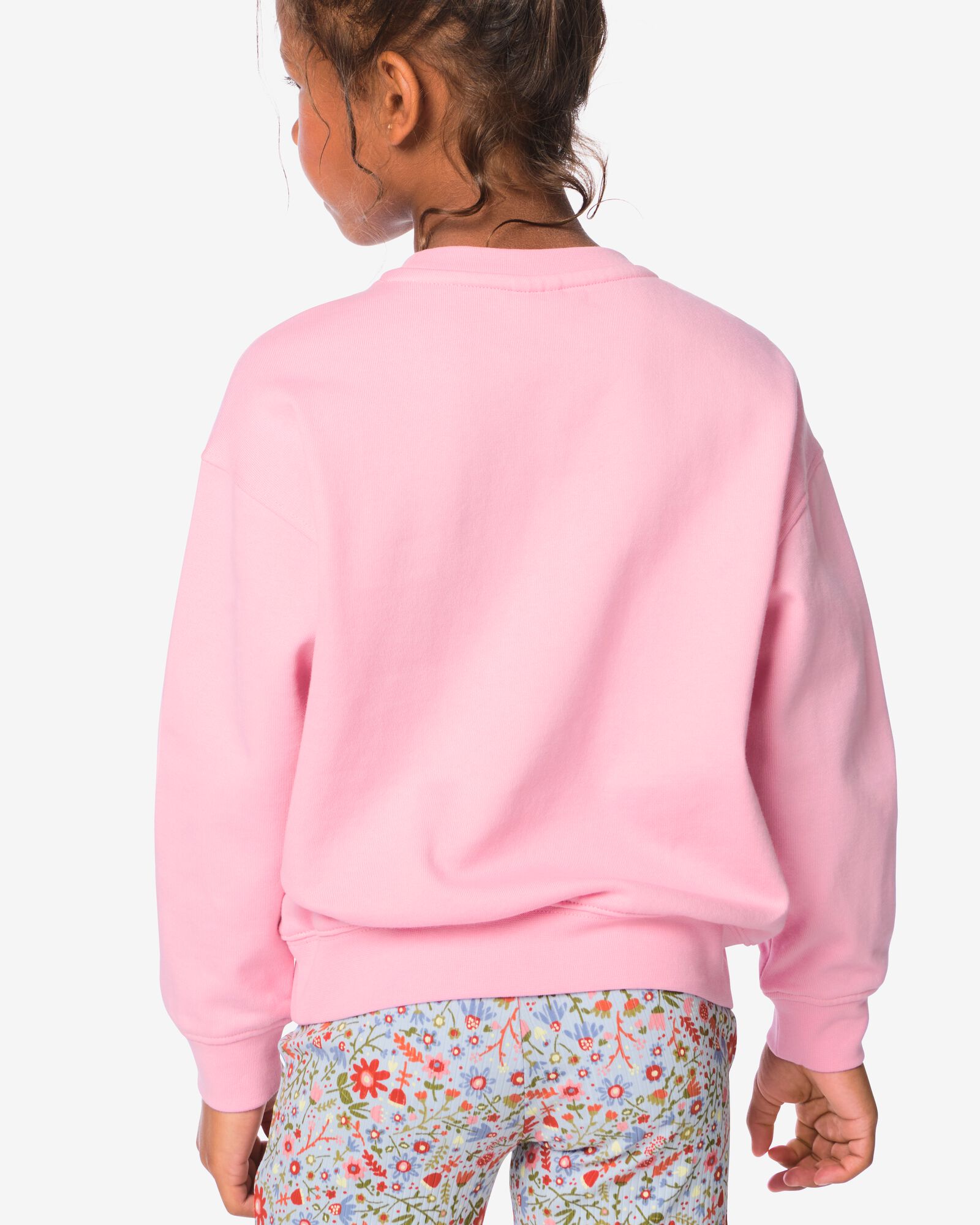 pull enfant tissu sweat c&oelig;urs rose rose - 30866505PINK - HEMA